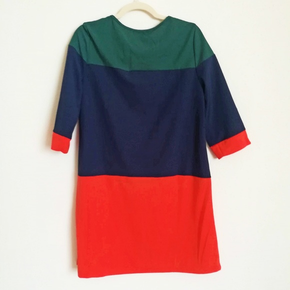 NWOT - Colorblock Shift Dress M - Picture 1 of 2